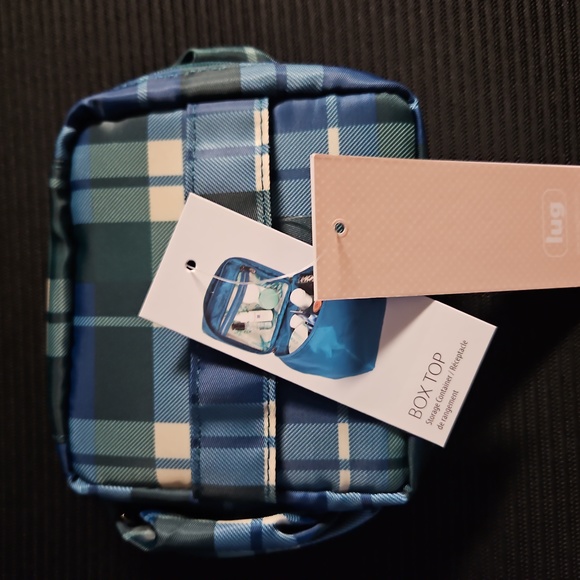 Lug Box Top Flannel Plaid storage - Picture 1 of 5